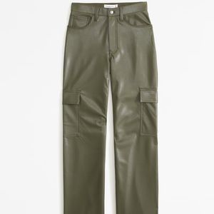Abercrombie Vegan Leather 90’s relaxed cargo